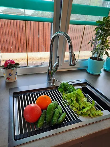 Чорний кошик для мийки Nett KB-3022 - фото 3