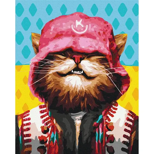 Картина по номерам Котик Kalush Марианна Пащук Brushme 40x50 см разноцветная 000276863