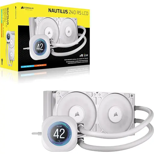 СВО Corsair Nautilus 240 RS LCD White (CW-9061032-WW) - фото 2