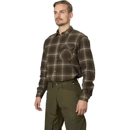 Рубашкa Seeland Glen Flannel Shirt L Pine green check - фото 3