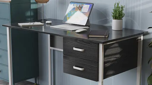 Компьютерный стол Ferrum-decor Гарри 75x120x70 белый ДСП Дуб Сонома Труфель 32мм (FRD-101008) - фото 5