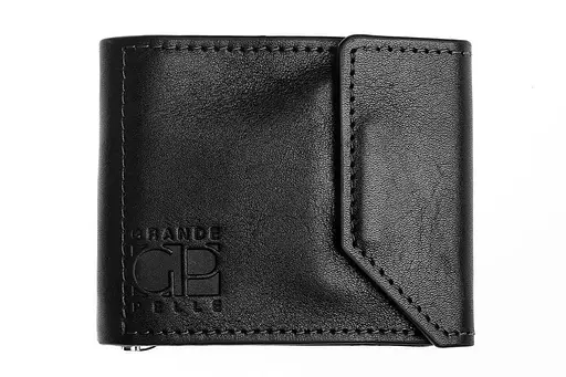 Зажим для денег глянец, черный Grande Pelle acs0032189 - фото 1