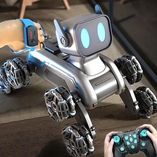 Інтерактивна іграшка Собака-Робот SHT 2950-1 (2 charger battery) Silver - фото 5