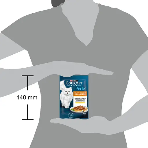 Влажный корм для взрослых кошек Purina Gourmet Perle Mini Fillets Chicken мини филе в соусе с курицей 85 г - фото 4