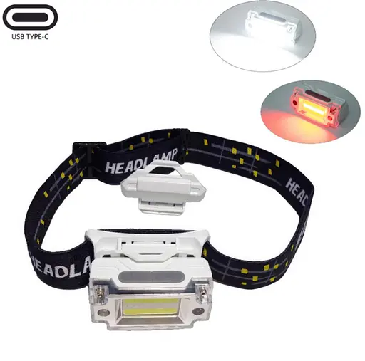 Налобный фонарь многофункциональный Bailong T133 с сенсором встроенным аккумулятором и USB зарядкой - фото 7