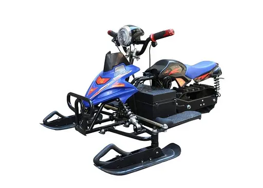 Електроснігохід Crosser S-1 (800W, 48V, 20Ah) на амортизаторах синій
