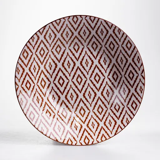 Столовий сервіз золотий на 6 персон 24 предмети набір порцелянових тарілок для сервірування столу сервіз тарілок Коричневий Yiwu HP-HK-A10 - фото 6