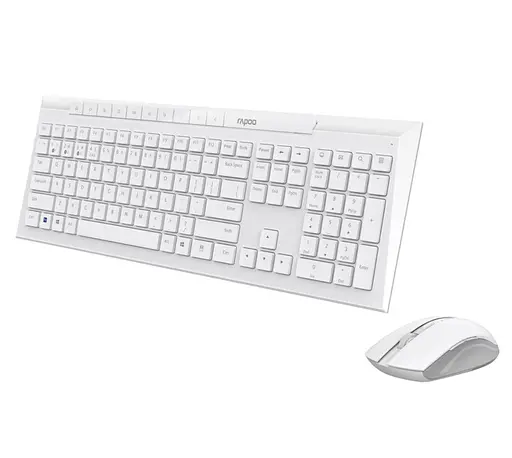 Комплект бездротова клавіатура та миша Rapoo M8210 Bluetooth White - фото 1