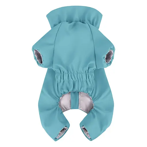 Дощовик для собак Waudog Clothes, водонепроникний, XS25, В 36-38 см, С 26-28 см, блакитний - фото 3