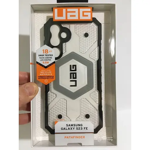 Оригінальний протиударний чохол UAG Pathfinder для Samsung Galaxy S23 FE (6.4") Clear Ice 214410114343 - фото 3