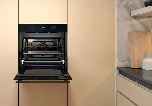 Духовой шкаф электрический Whirlpool 71 л A+ дисплей конвекция телескопические направляющие черный - фото 10