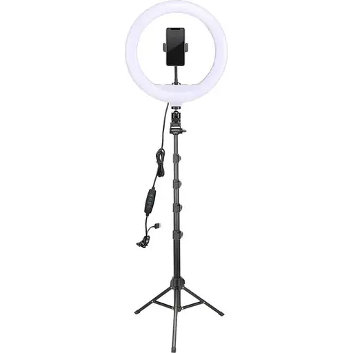 Держатель с кольцевой подсветкой Bluetooth 12" YQ-320b light set (Kit1) 170cm Stand, USB Powered - фото 1