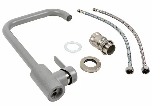 Змішувач для кухні Platinum KT 11 (3008B-FH) Сірий металік (SP000033470) - фото 2