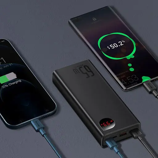 Зовнішній акумулятор (Power Bank) Baseus Adaman 20000 mAh Black (PPIMDA-D01) - фото 7