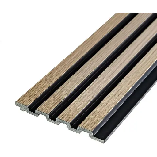 Рейка декоративна Wall Sticker PS 2900х120х11 мм Дуб з графітом SW-00001738