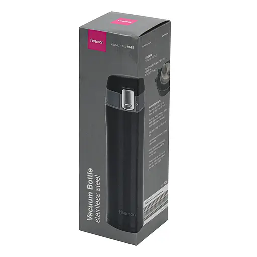 Термокружка Fissman 450 мл черная (9625) - фото 4