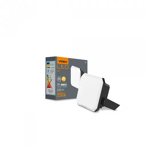 LED прожектор VIDEX F3 10W 5000K 220V Black (VLE-F3-0105B) - фото 1