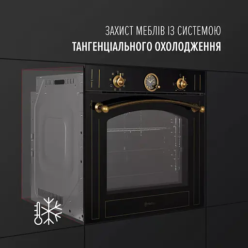 Духовой шкаф электрический Perfelli Vintage 6A8N Nero - фото 3