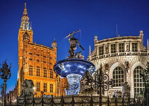 Пазл Castorland puzzle Фонтан Нептуна, Гданськ, Польша, 500 эл. (B-52936) - фото 2