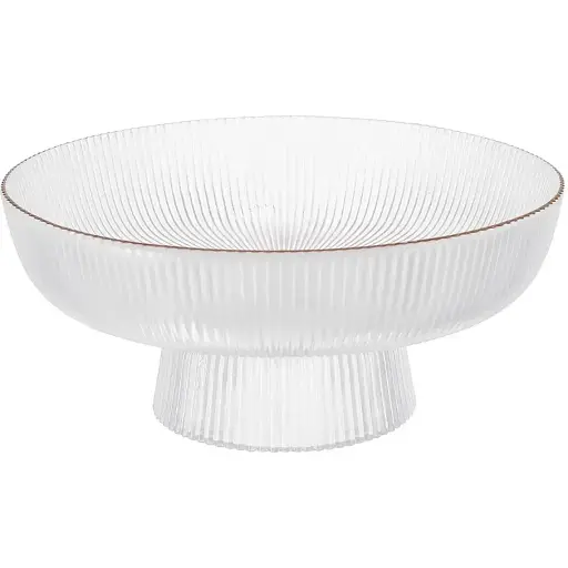 Блюдо для фруктов VIVA Edge Clear на ножке 20.5х9 см (B100068)