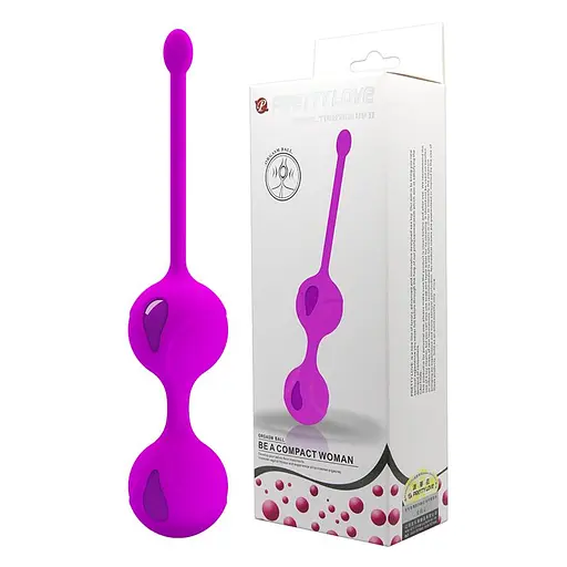 Вагинальные шарики Pretty Love Kegel Tighten Up II, 16.3 см, фиолетовый - фото 2