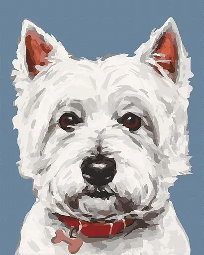 Картина за номерами. "Вайт тер'єр" Art Craft 11652-AC 40*50 см