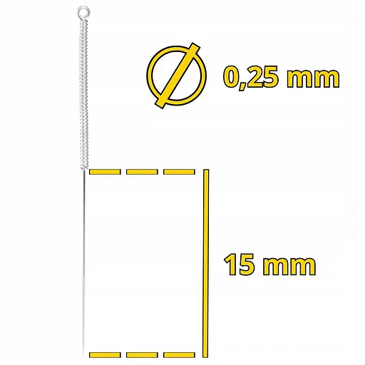 Иглы акупунктурные 4FIZJO 0.25 х 15 мм с направляющей 100 шт 4FJ0554 (P-5907739318923) - фото 2