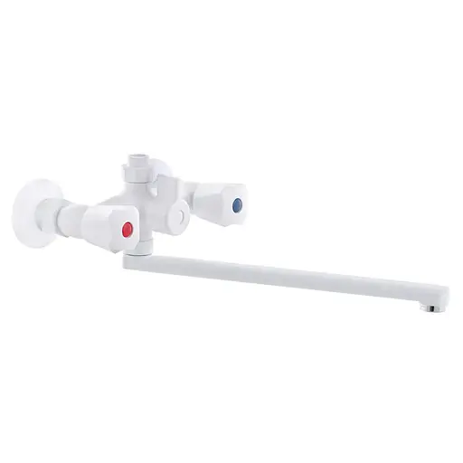 Змішувач для ванни Plamix Omega-140 white PM0558 Білий - фото 1