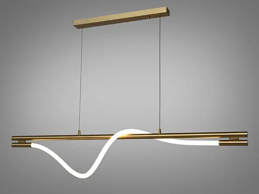 Світлодіодна люстра для зали з серії "Роуплайт", 32W, бронза - фото 2