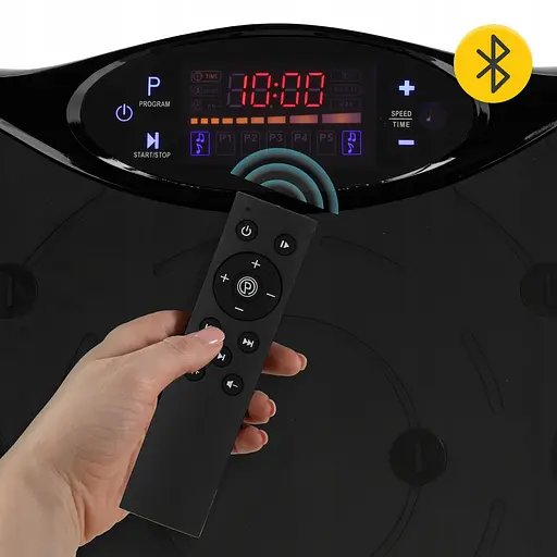 Виброплатформа для тренировок 4FIZJO Ultra+ с пультом и эспандерами Black (P-5905973402873) - фото 6