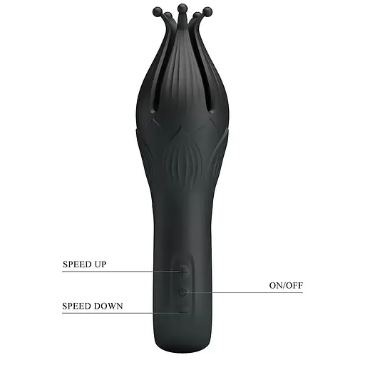 Вібратор для клітора Pretty Love Arella 17.2 см (чорний) - фото 6