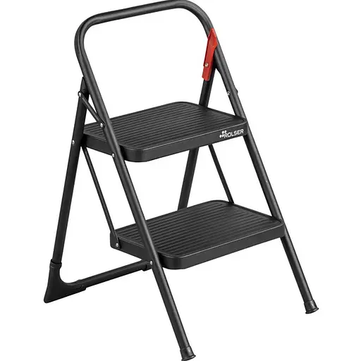 Драбина Rolser Taburete M/10 UNE 2 щаблі Negro (MET003-1023) - фото 1