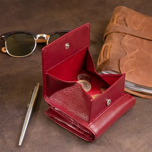 Жіночий шкіряний гаманець ST Leather 10х9х1.3 см acs0015755 - фото 9