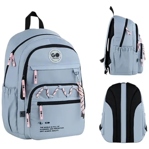 Рюкзак GoPack Teens 121L-2 Светло-голубой (GO26-121L-2) - фото 1