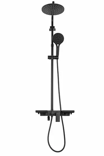 Душовя система Rea Santos з виливом black REA-P8803, Чорний матовий - фото 6