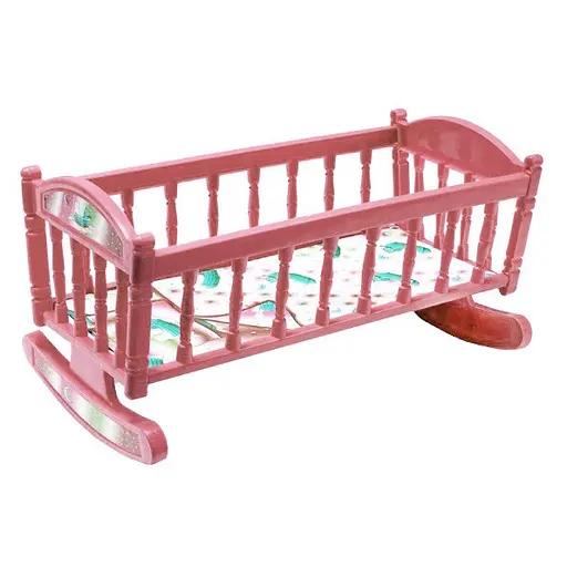 Дитяча іграшка ліжечко для Барбі MToys S0013 пластик Коралова - фото 1