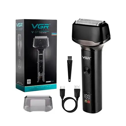 Електробритва VGR V-371 шейвер, потрійне лезо, IPX5, LED display, Box - фото 2