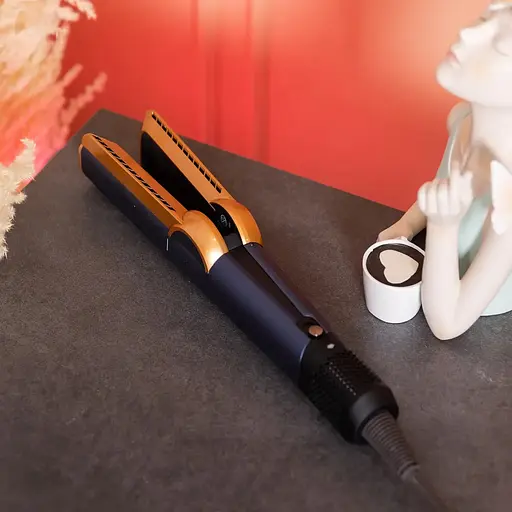 Випрямляч для волосся Smart X Air Straightener 2 швидкості 5 режимів 1300 Вт Синій/золото - фото 8