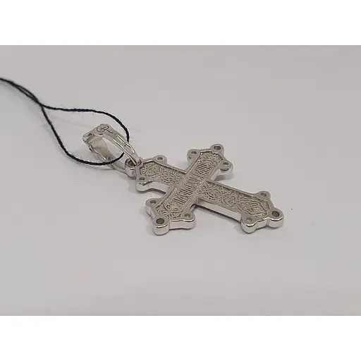 Серебряный крест Харьковская ювелирная фабрика Распятие Христа. 3525-РПЛ - фото 3