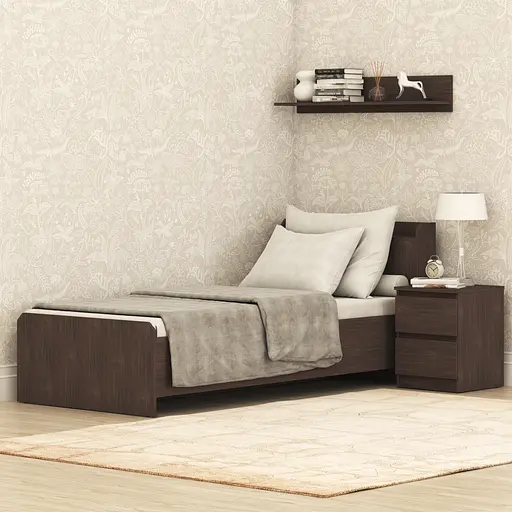 Ліжко односпальне MebelStar Нео 90x200 см Дуб рістрето (MBS-1141) - фото 1