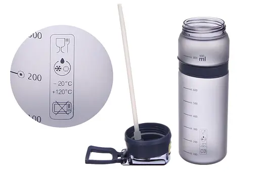 Пляшка для води спортивна Laprida Enjoy Life 900 мл синя (67-5350) - фото 3