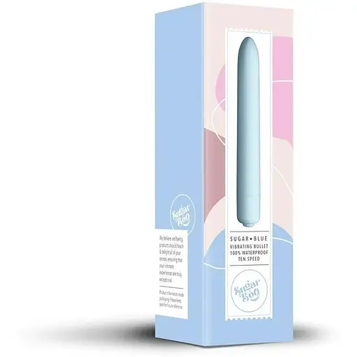 Минивибратор SugarBoo Sugar Blue 10 уровней интенсивности - фото 5