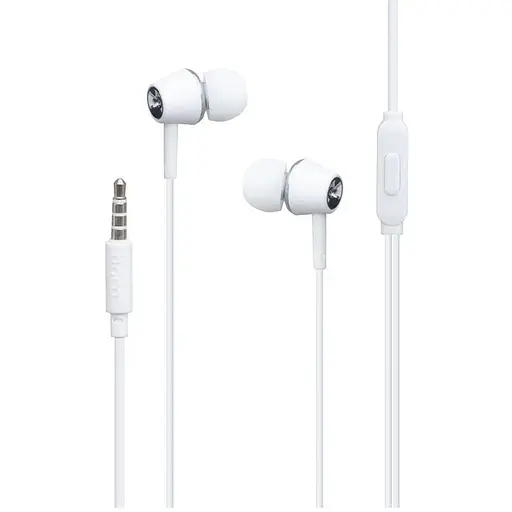 Навушники Hoco M70, вакуумні, 3.5mm, 1.2m, білі