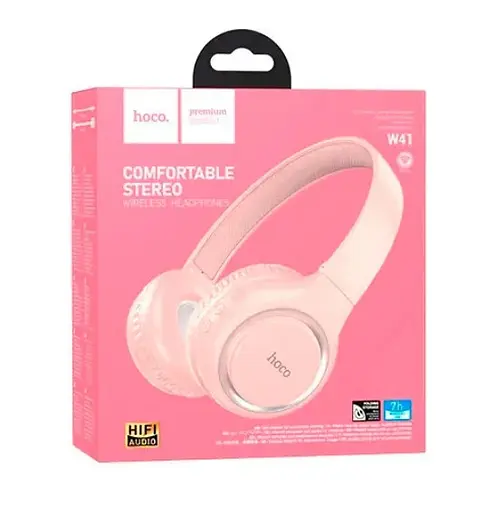 Наушники Hoco Bluetooth W41 Charm BT headphones розовые - фото 2