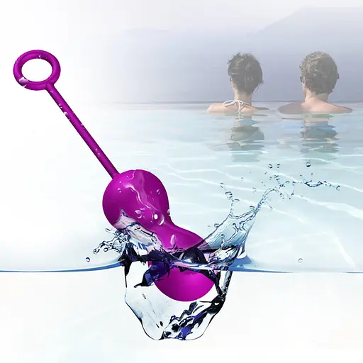 Набір вагінальних кульок Foxshow Kegel Balls Set, 3 шт., фіолетовий - фото 11