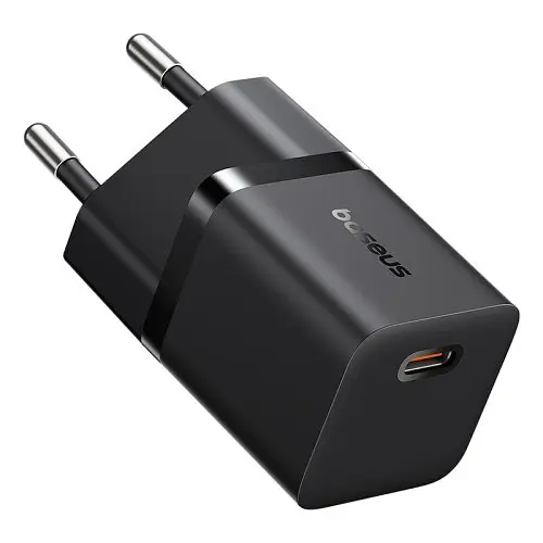 Сетевое зарядное устройство для Baseus GaN5 Fast Charger (mini) 1C 25W EU Cable Type-C to Type-C 1m черный P10110909113-01 - фото 4
