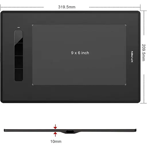 Графічний планшет XP-Pen Star G960S Plus Black [104161] - фото 3