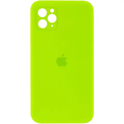 Чехол Epik Silicone Case Square Full Camera Protective AA для Apple iPhone 11 Pro Max 6.5 Салатовый/Neon green