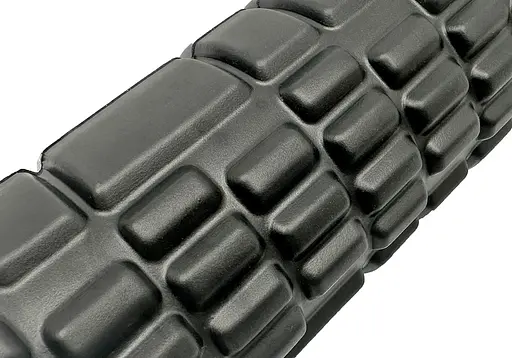 Масажний ролер EasyFit Solid Grid Roller Mini 30 см чорний (EF-2057-BK) - фото 2