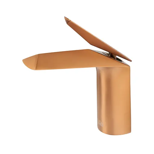 Смеситель для умывальника розовое золото Nett DG-66 Теплый закат - фото 2